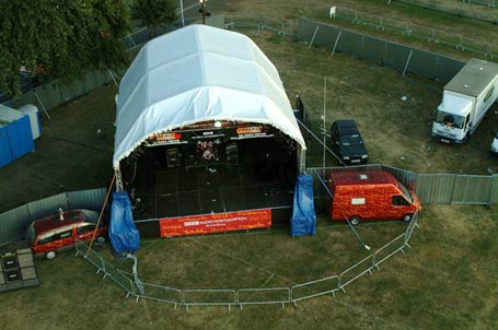 Aerial outdoor stage view