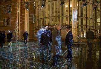 Under Scan - a large scale video art installation